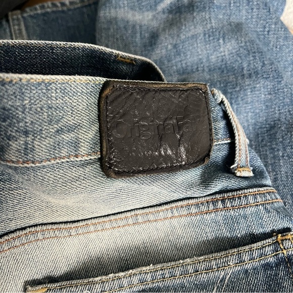 ORIGINAL FAKE sz 1 US sz 31-32 Blue Denim Jeans 2009 Japan KAWS - Picture 8 of 16